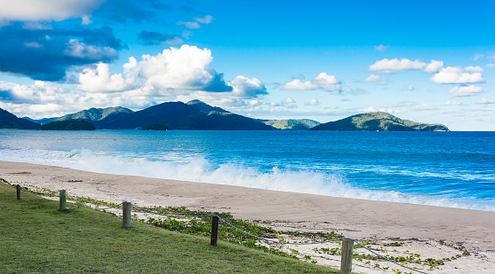 Beach in Caraguatatuba in Sao Paulo, Brazil