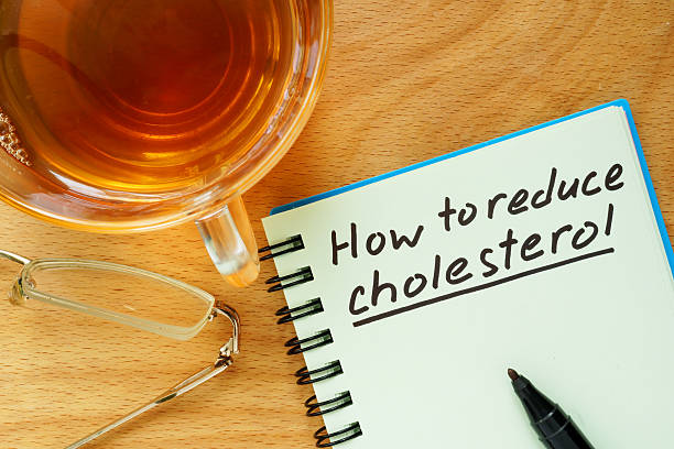 istock Paper with  How to reduce cholesterol. 482819732