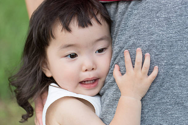 istock Cling little girl 482823018
