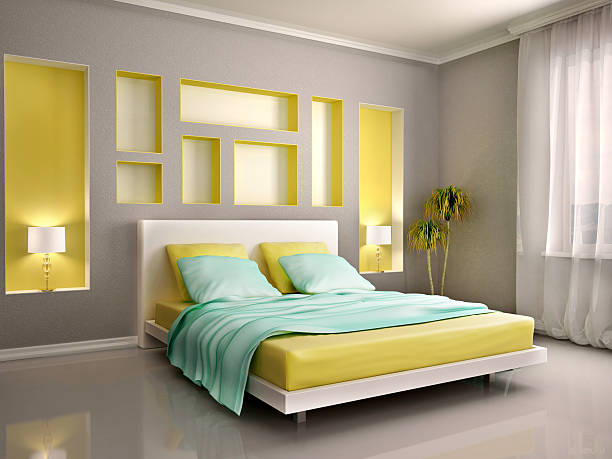 istock Elegant house bedroom interiors 482823076