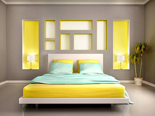 istock Elegant house bedroom interiors 482823078