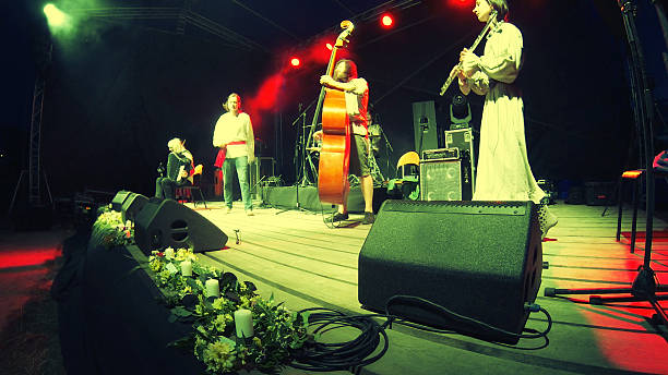 istock music band performing a concert 482824088