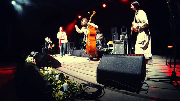istock music band performing a concert 482824094