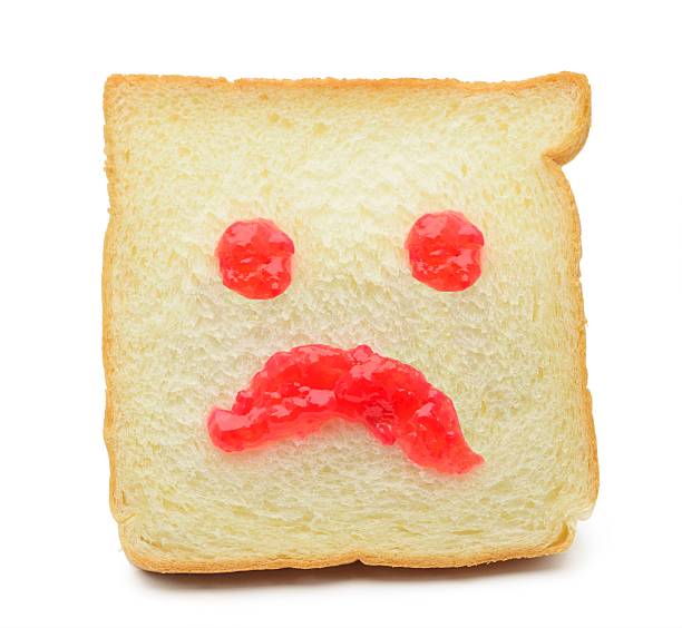istock The mustache faces painted on the slice bread 482828904