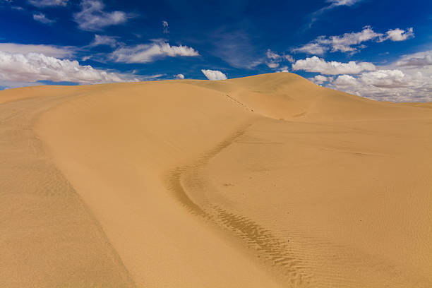 прекрасные виды на пустыня гоби. монголия. - desert landscape morocco sand dune стоковые фото и изображения