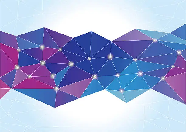 Vector illustration of Abstract polygon background