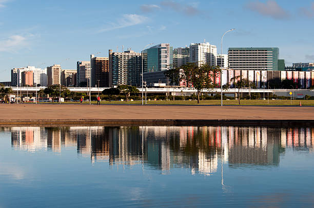 Brasilia, Brazil - June 6, 2015: North Hotel Sector of Brasilia. Only hotel buildings are located in the complex.
