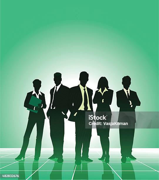 United Business Team Businessmen And Businesswomen Stock Illustration - Download Image Now