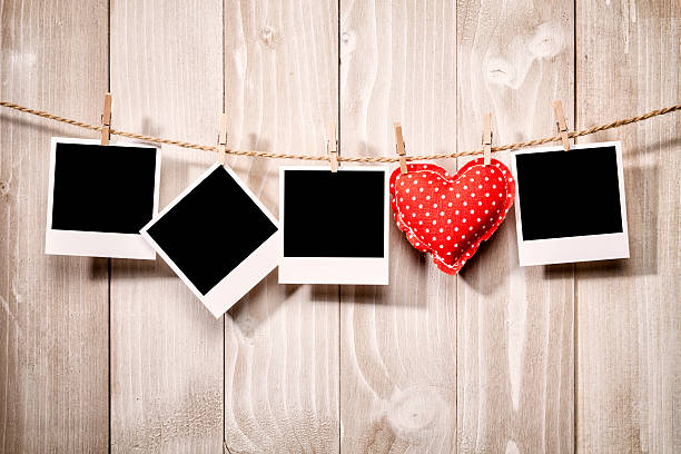 istock Polaroids and Heart on Clothesline 482834861