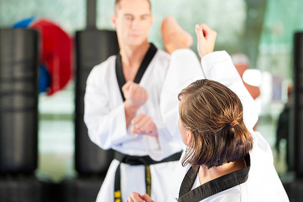istock Martial Arts sport training in gym 482835673