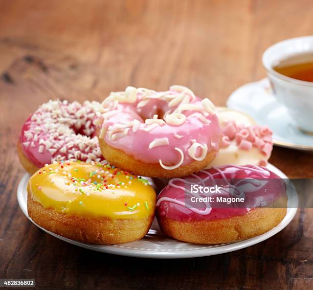 Baked Donuts Stock Photo - Download Image Now - 2015, Baked, Baked Pastry Item