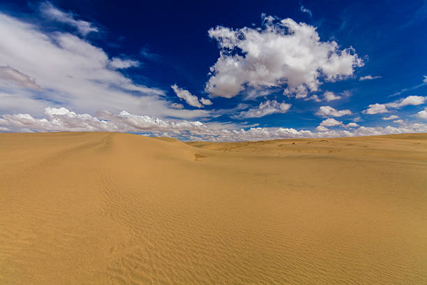 прекрасные виды на пустыня гоби. монголия. - desert landscape morocco sand dune стоковые фото и изображения