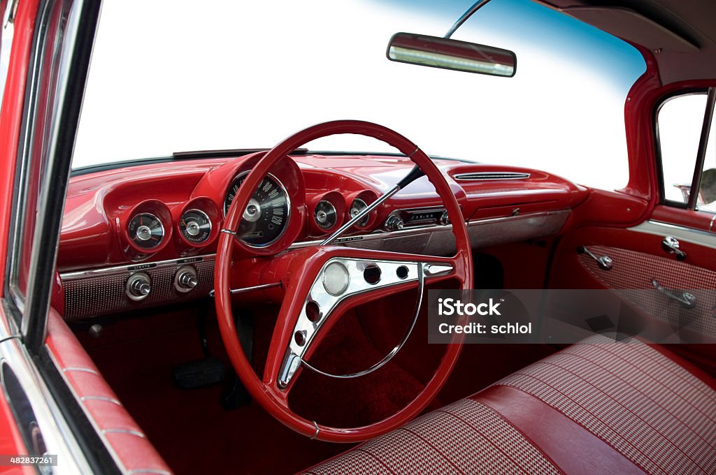 Interno del 1957 Chevrolet - Foto stock royalty-free di Automobile