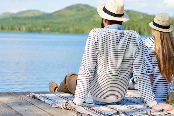 Relaxing near lake