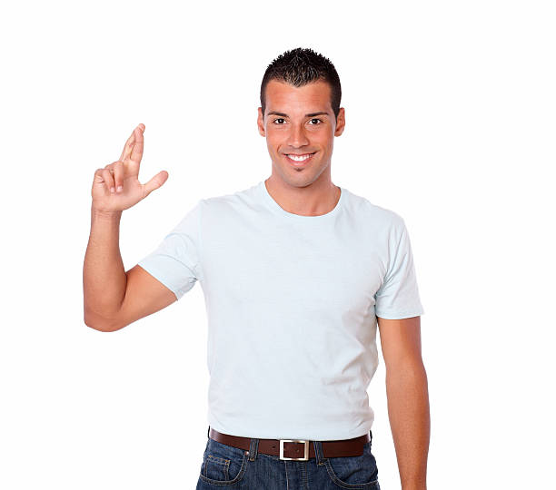 istock Adult hispanic guy with ok sign 482838637
