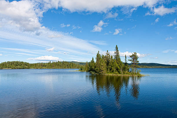 istock Small Island in the Mountain Lake 482839177