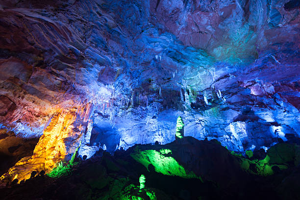 istock Stalactites and stalagmites in cave 482840261