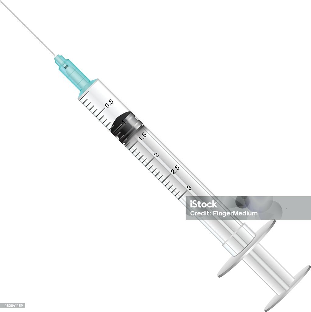 Syringe Syringe, EPS file version 10.Contains transparent objects (shadows ) Syringe stock vector