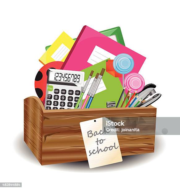 Back To School Vector Illustration Stock Illustration - Download Image Now - 2015, Alphabet, Art And Craft