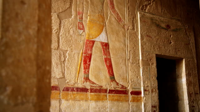 Ancient Relief of Anubis from Hatshepsut's Temple Egypt