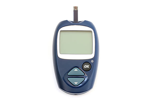 le glucometer - meter diabetes blood scrutiny photos et images de collection