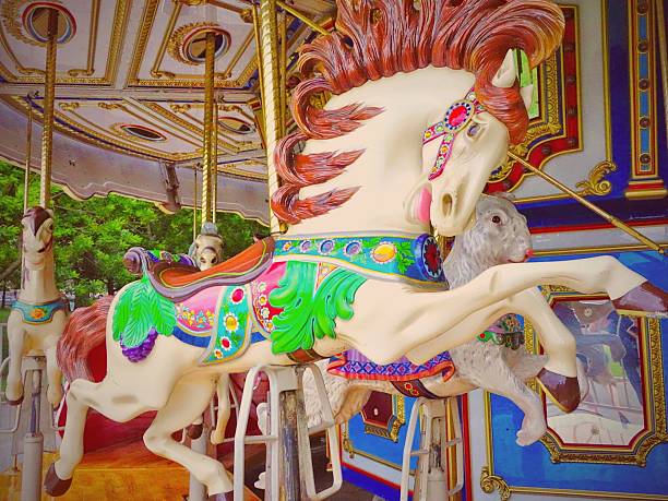 istock Merry-Go-Round/Carousal Horse, Close up 482847036