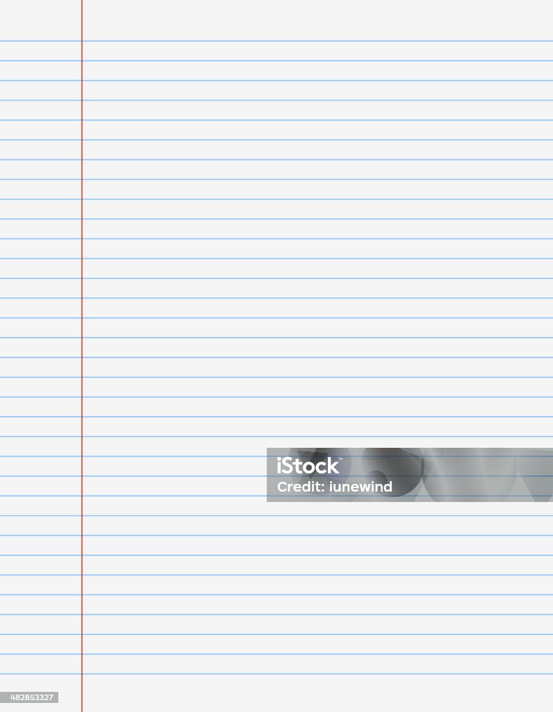 Exercise Book Paper Image Exercise Book Paper Page With Lines Stock Illustration - Download Image ...