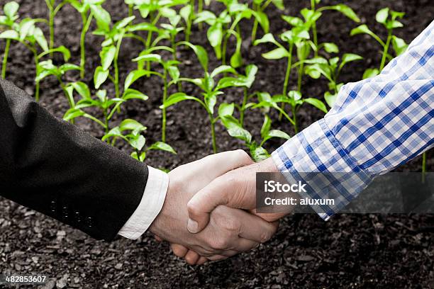 Biznesman I Farmer Umowy - zdjęcia stockowe i więcej obrazów Plantacja - Plantacja, Porozumienie, Biznes
