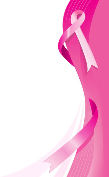 Pink And White Ribbon Frame Stock Illustration - Download Image
