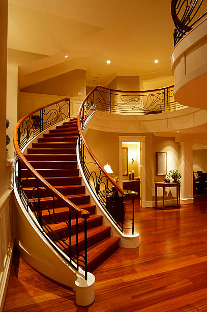 istock stairs mansion house railing hardwood floor 482855653