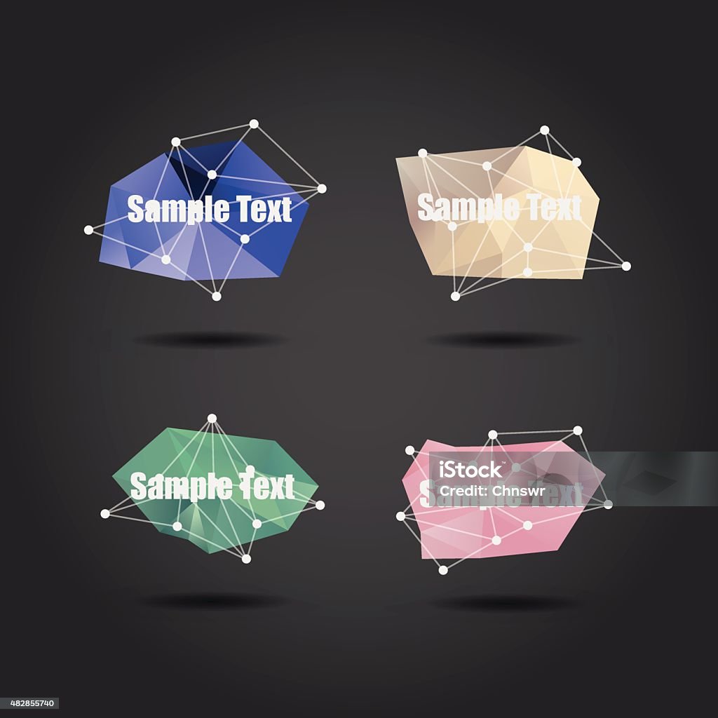 Geometric Labelling Abstract Geometric Label Stock Illustration - Download Image Now - 2015 ...