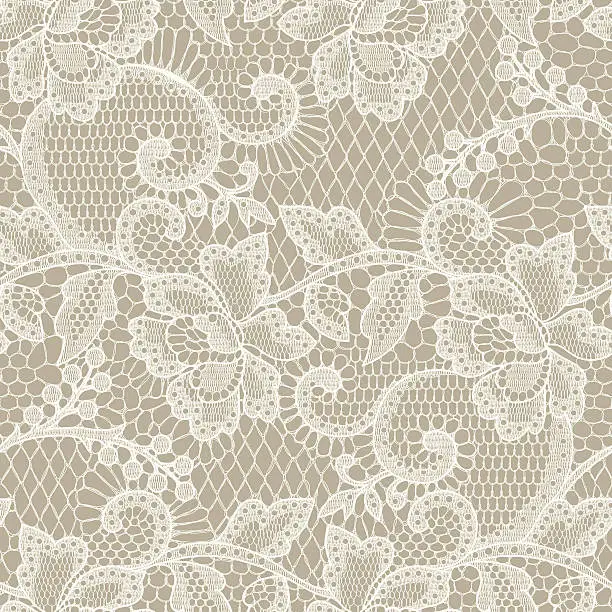 Vector illustration of Lace Seamless Pattern.