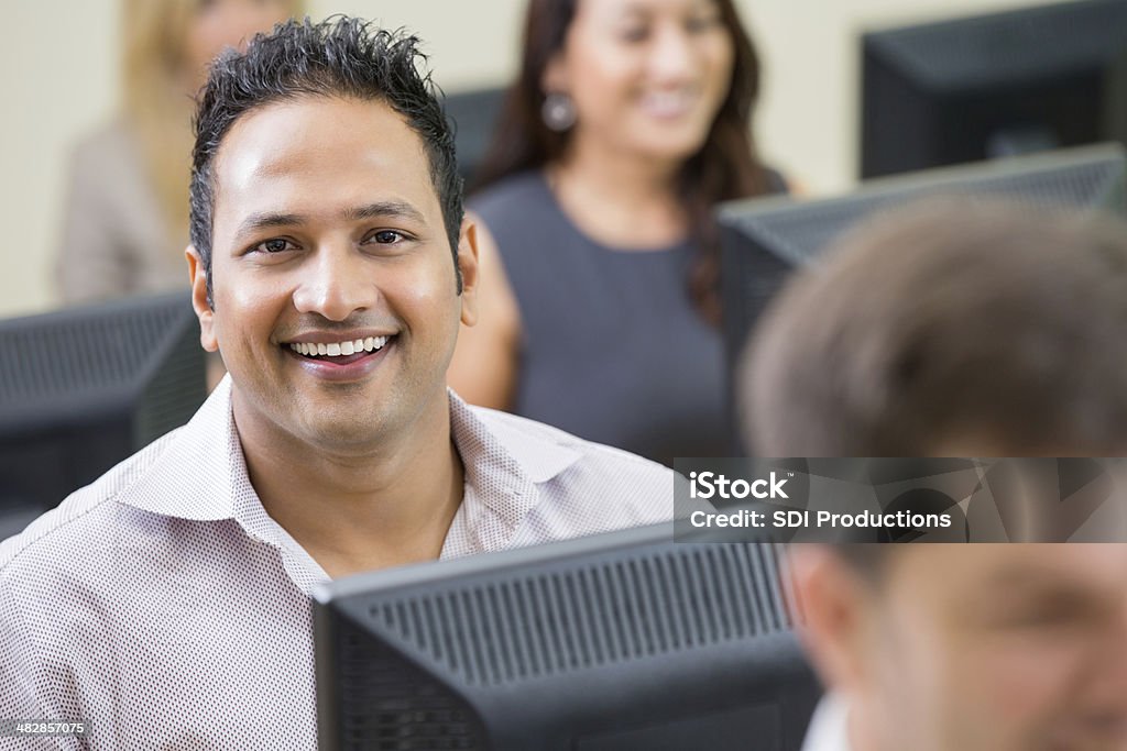 Man Computer Training Indian Man Taking Corporate Training Class In Computer Lab Stock Photo ...
