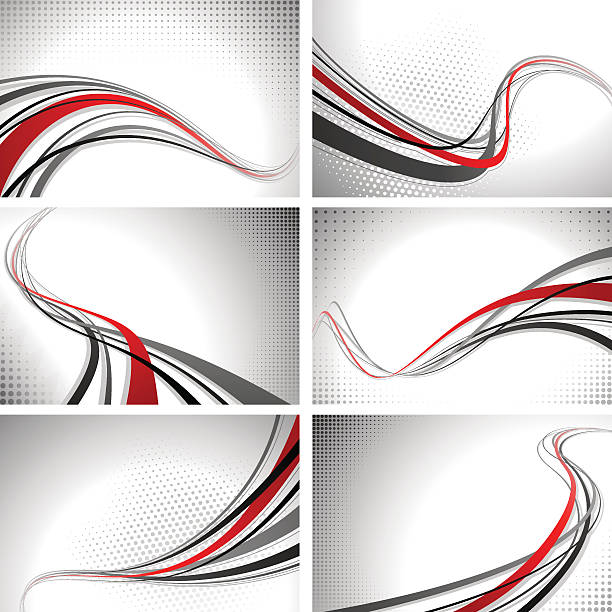 그래픽 배경 - backgrounds abstract swirl red stock illustrations