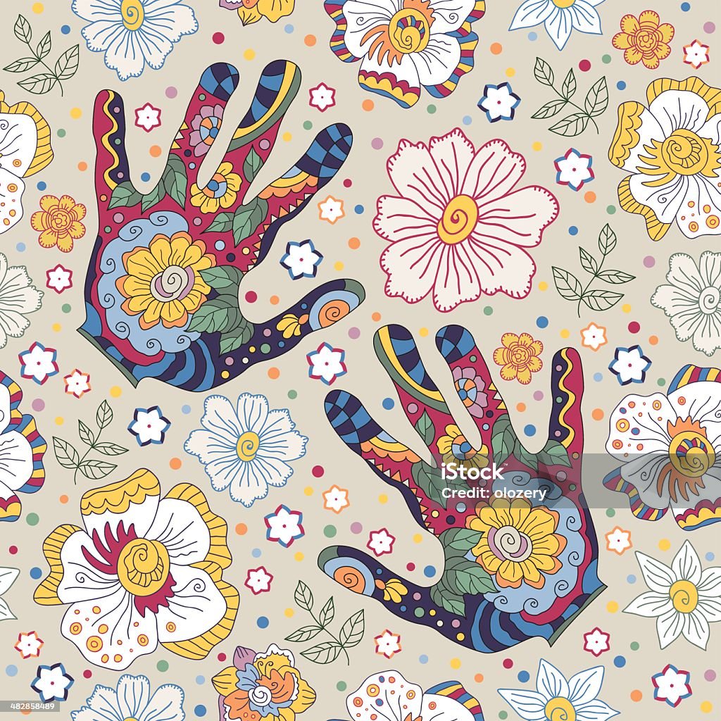 Recarnation Patterns Handpattern 1 Stock Illustration - Download Image Now - Reincarnation ...