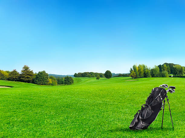 골프 가방 - golf cart golf bag horizontal outdoors 뉴스 사진 이미지
