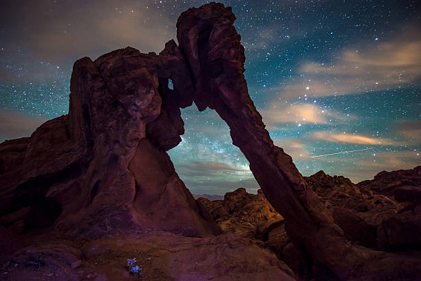 istock Elephant Rock at night Valley of Fire Nevada 482859552
