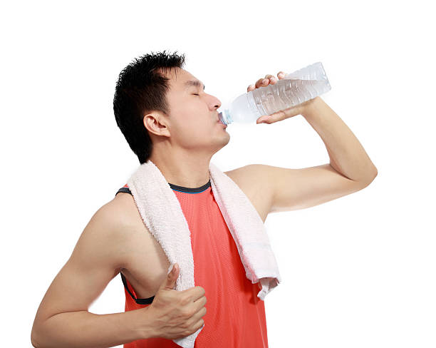 istock asian sportsman drink water 482859889