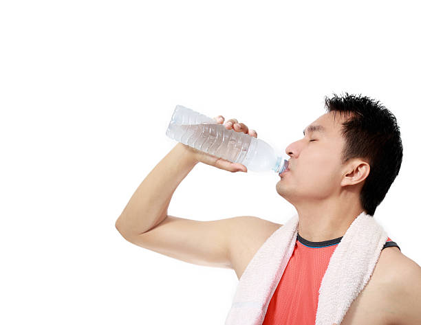 istock asian sportsman drink water 482859901