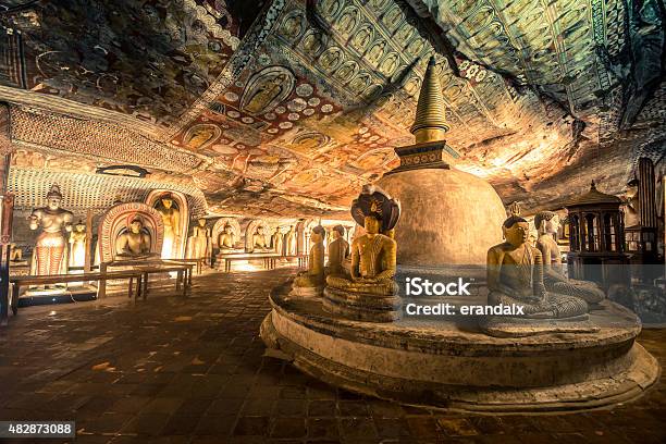 Dambulla Ancient Cave Temple In Sri Lanka Stock Photo - Download Image Now - Sri Lanka, Dambulla, Temple - Building