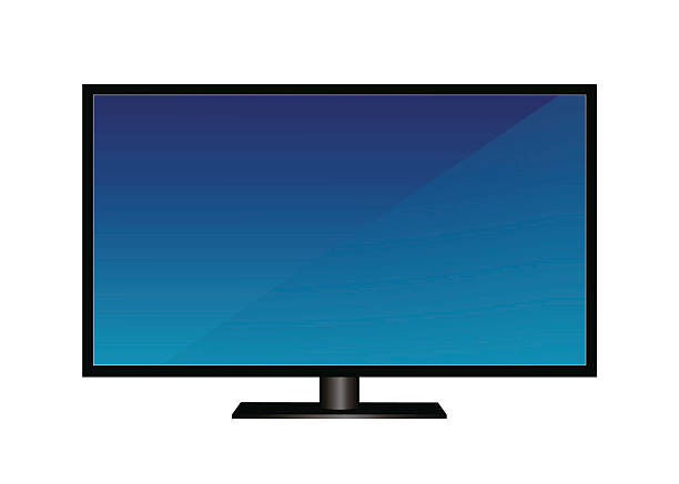 edgeless, очень тонкие, телевизор hd в черный - video three dimensional shape surveillance watching stock illustrations