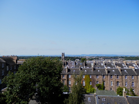 View from a rooftop in the New Town, Edinburgh. Photographed in July, 2014.