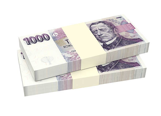 istock Czech Koruna isolated on white background. 482878142