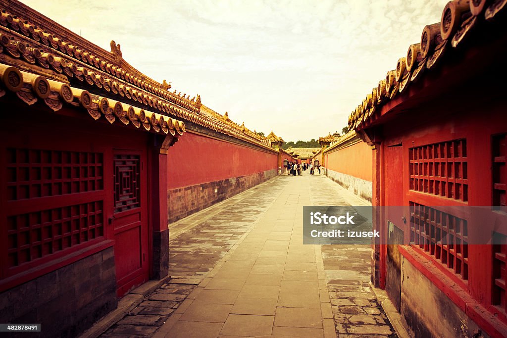 A Cidade Proibida de Beijing - Foto de stock de Amarelo royalty-free