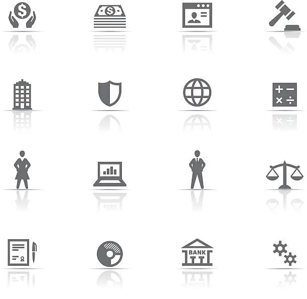 Vector illustration of Icon Set, business