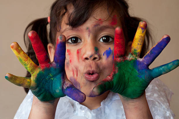 istock Small girl making scary face 482879729
