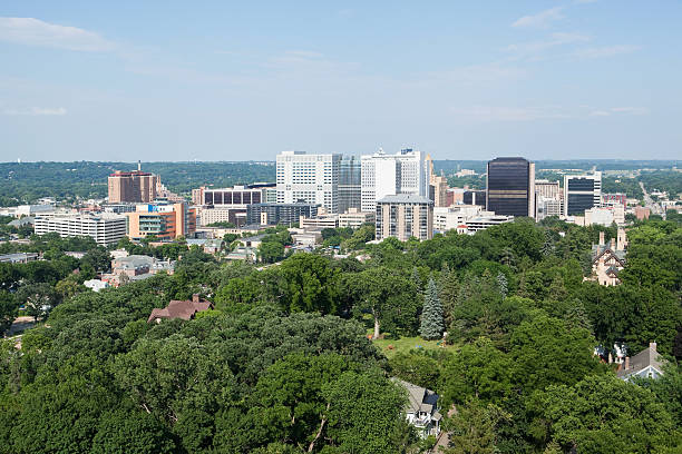 istock Rochester Minnesota Downtown, Aerial View from Water Tower 482880143
