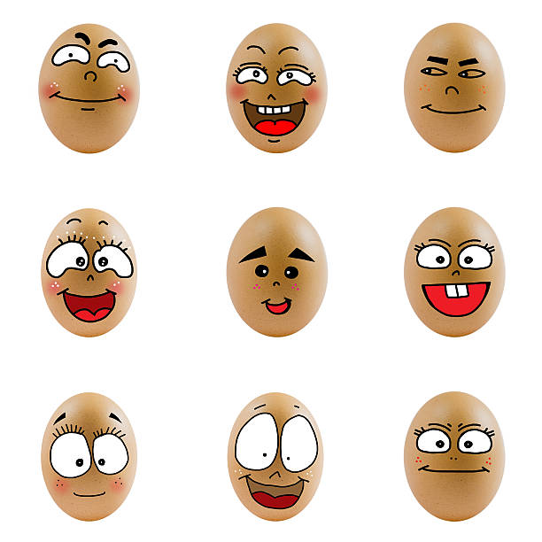istock collection of eggs with happy face 482880511