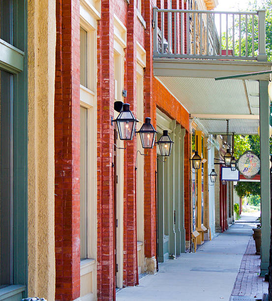 istock Lamps on Colorful Building Exterior 482881352