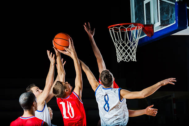 istock Basketball players in action. 482882213